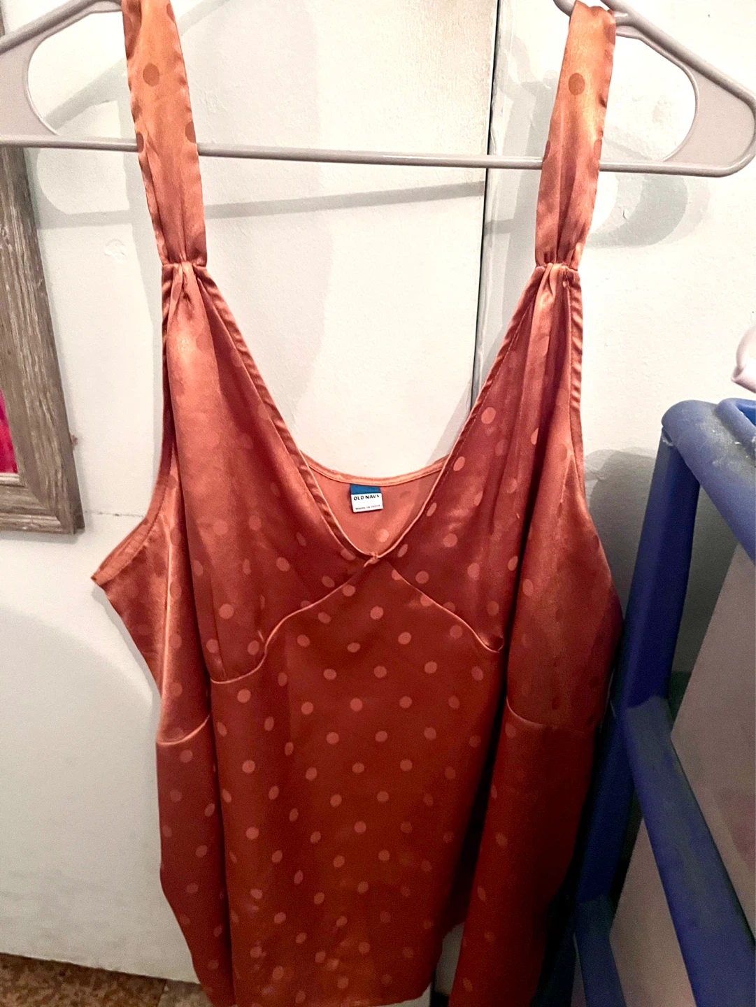 Old Navy Bronze  Polka Dot Cami Top XXL