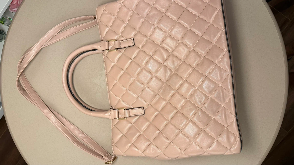 Aldo Pink Handbag with Charm | Medium size - photo 2