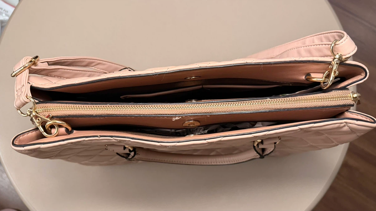 Aldo Pink Handbag with Charm | Medium size - photo 3
