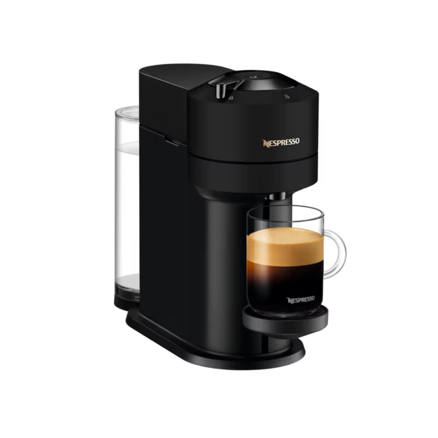 Nespresso Vertuo Coffee Machine — Black with gold details