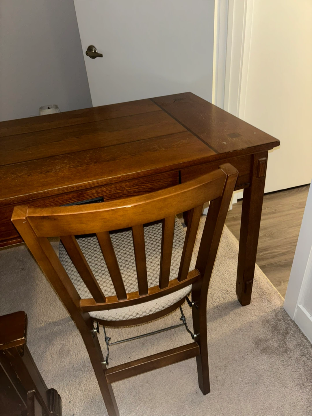 Wooden Desk and Chair Set