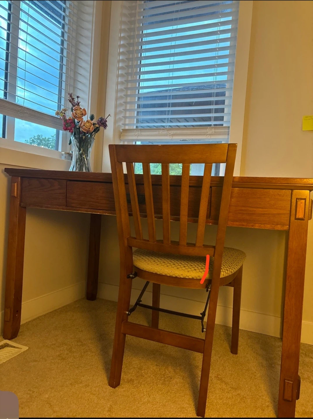 Wooden Desk and Chair Set - photo 2