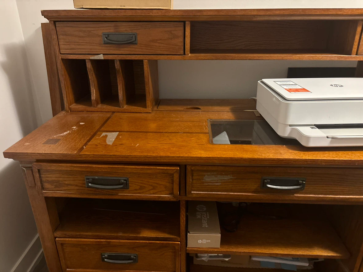 Oak Secretary Desk MOVING SALE - photo 2