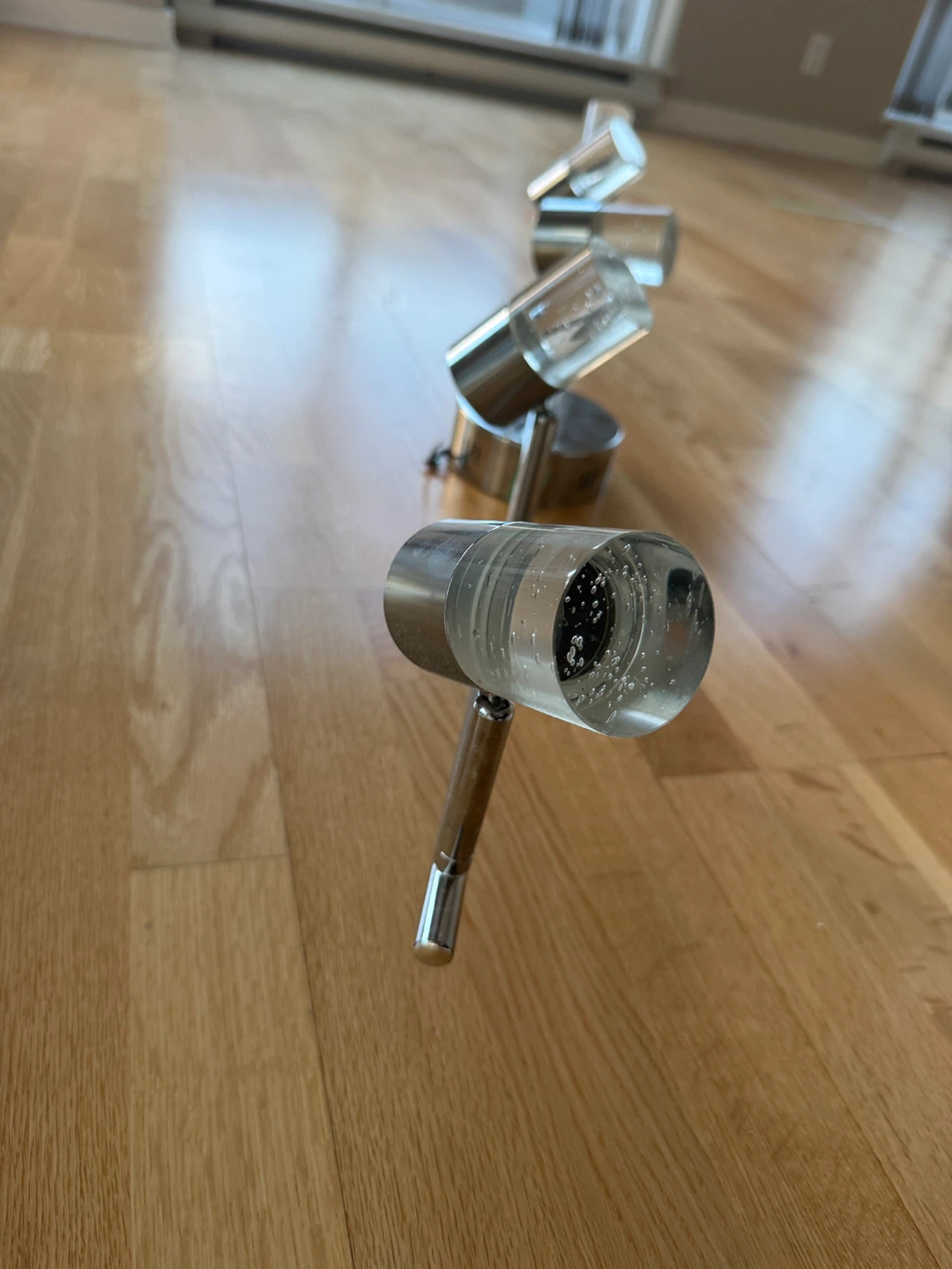 Chrome Track Light Fixture with 4 Heads - photo 3