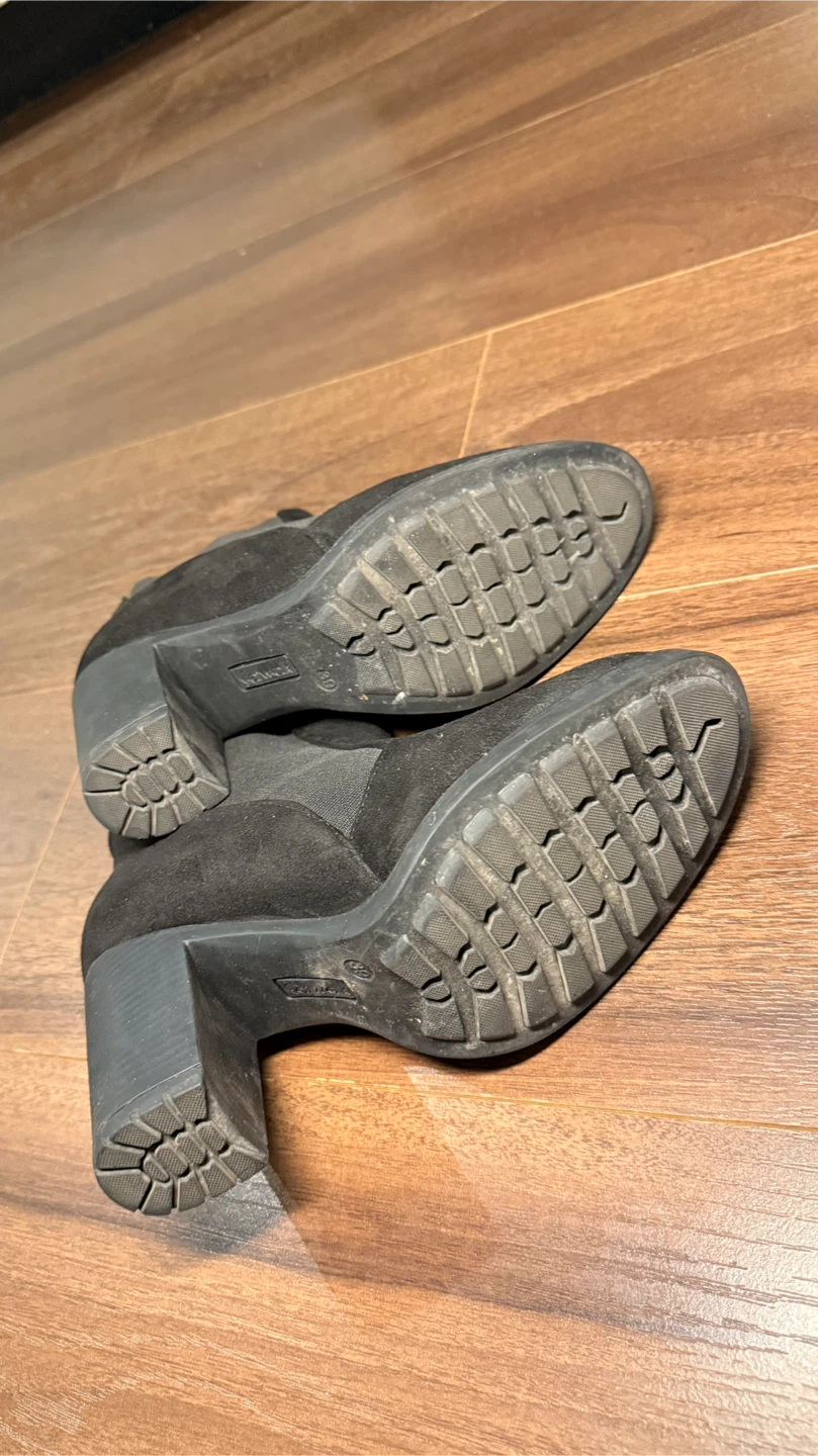 Catwalk Black Suede Ankle Boots | Size 40 - photo 4