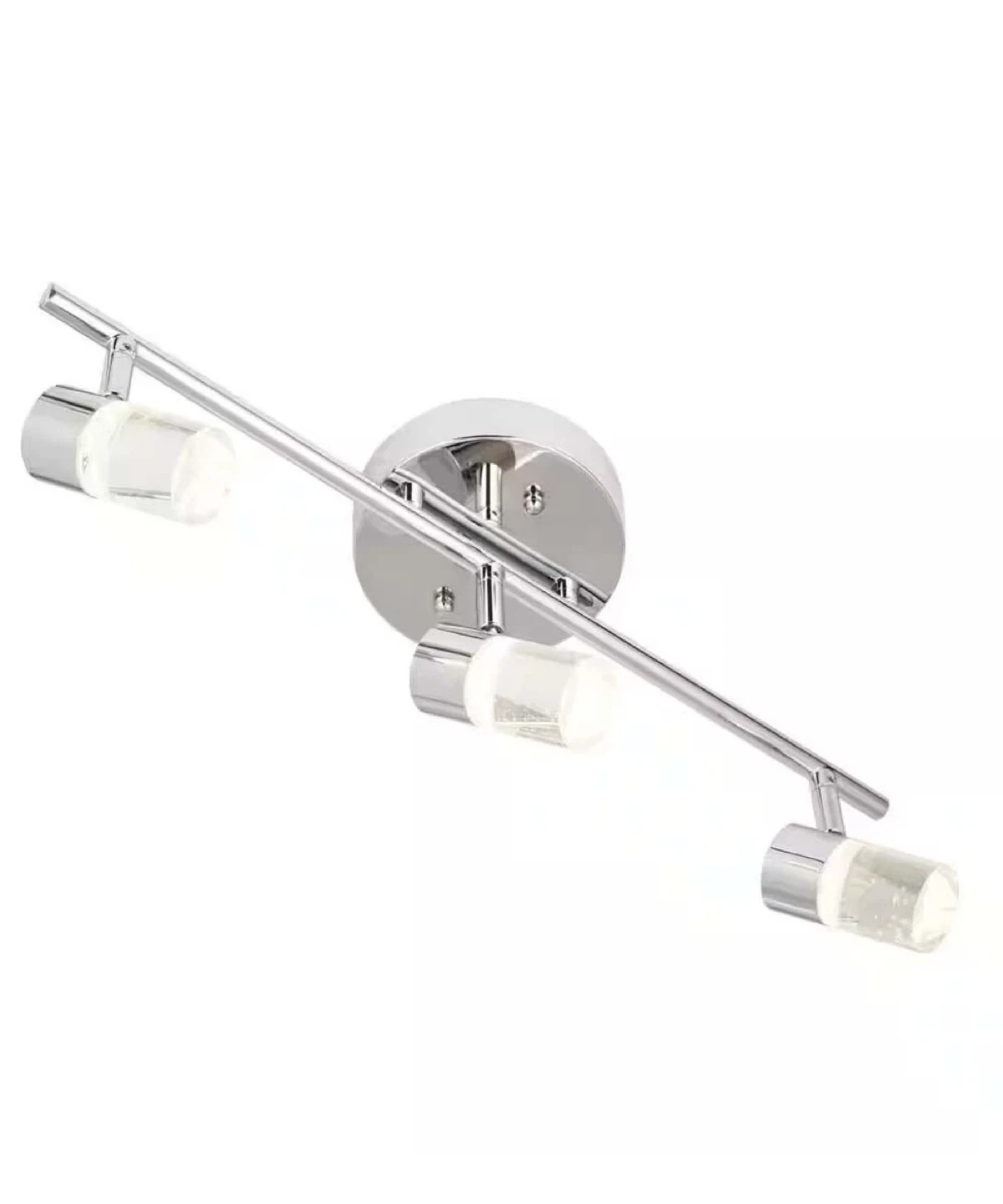 Chrome Track Light Fixture with 4 Heads