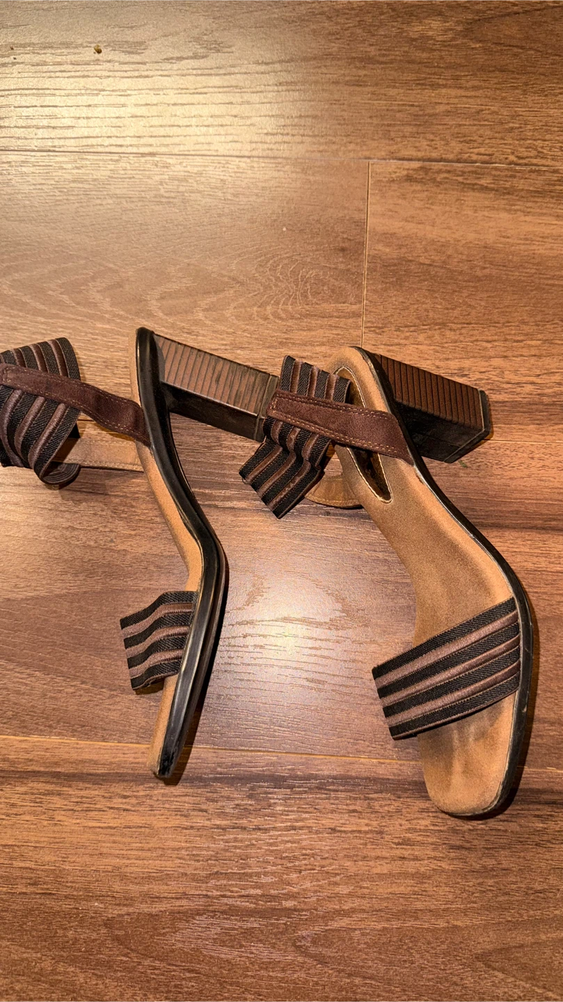Catwalk Brown Heeled Sandals, Size 40 - photo 2