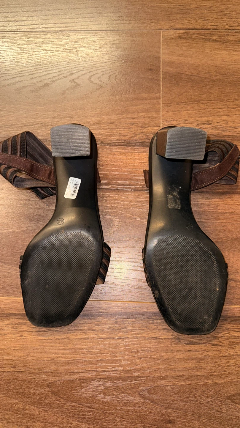 Catwalk Brown Heeled Sandals, Size 40 - photo 3