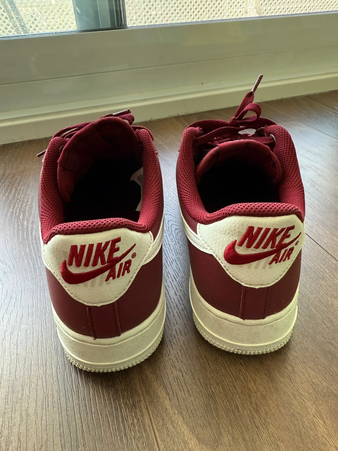 Nike Air Force 1 '07 Maroon Gold, Size US M 8.5 - photo 3