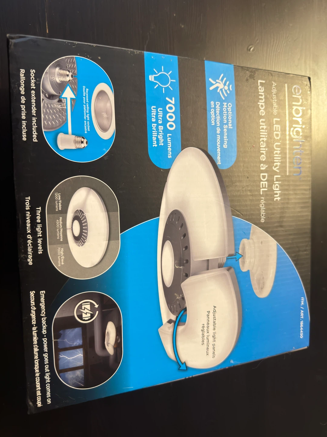 Enbrighten LED Utility Light with Motion Sensing