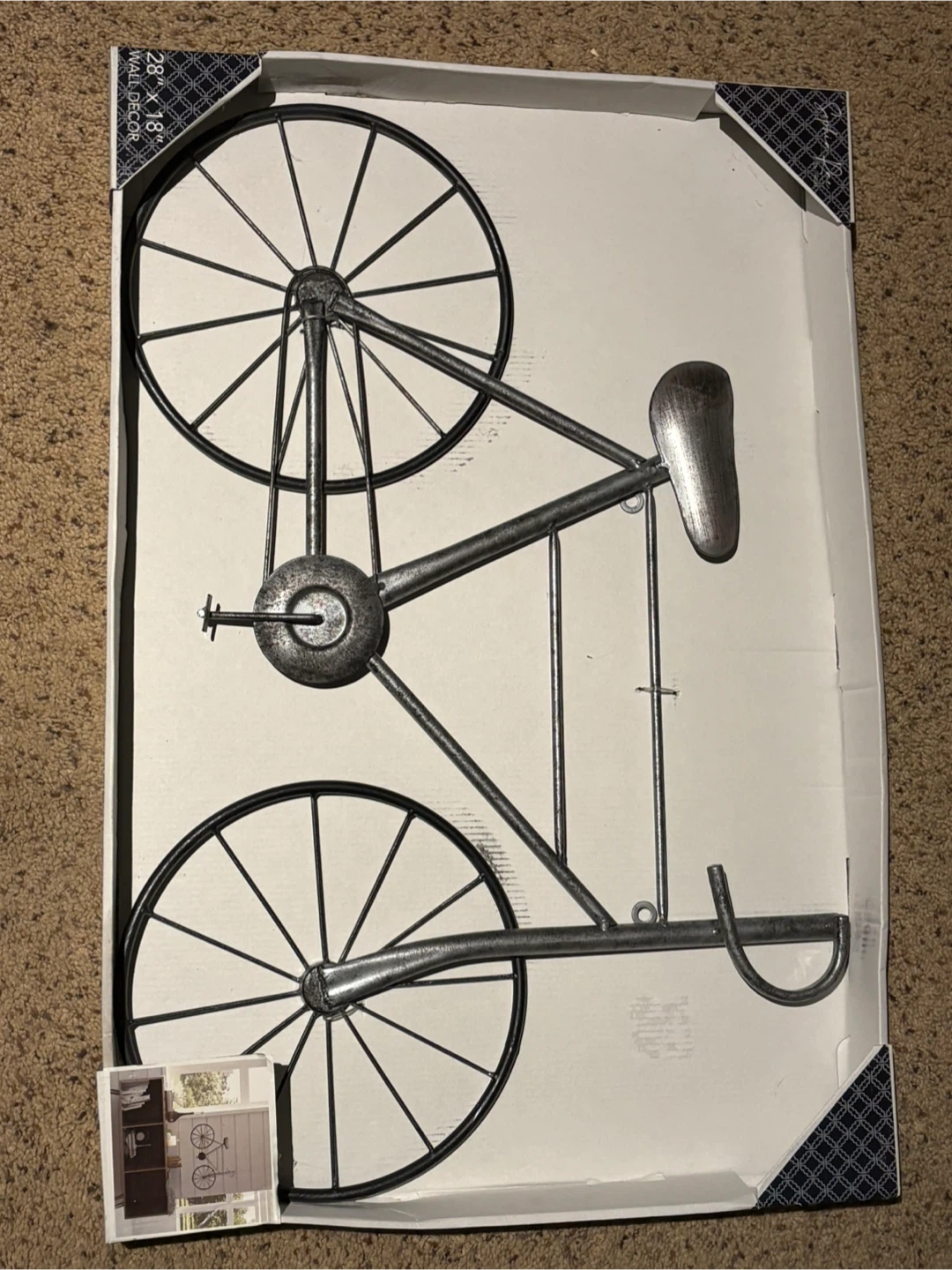 Metal Bicycle Wall Decor