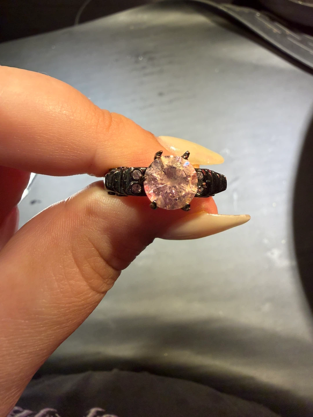 Pink Gemstone Ring - photo 2