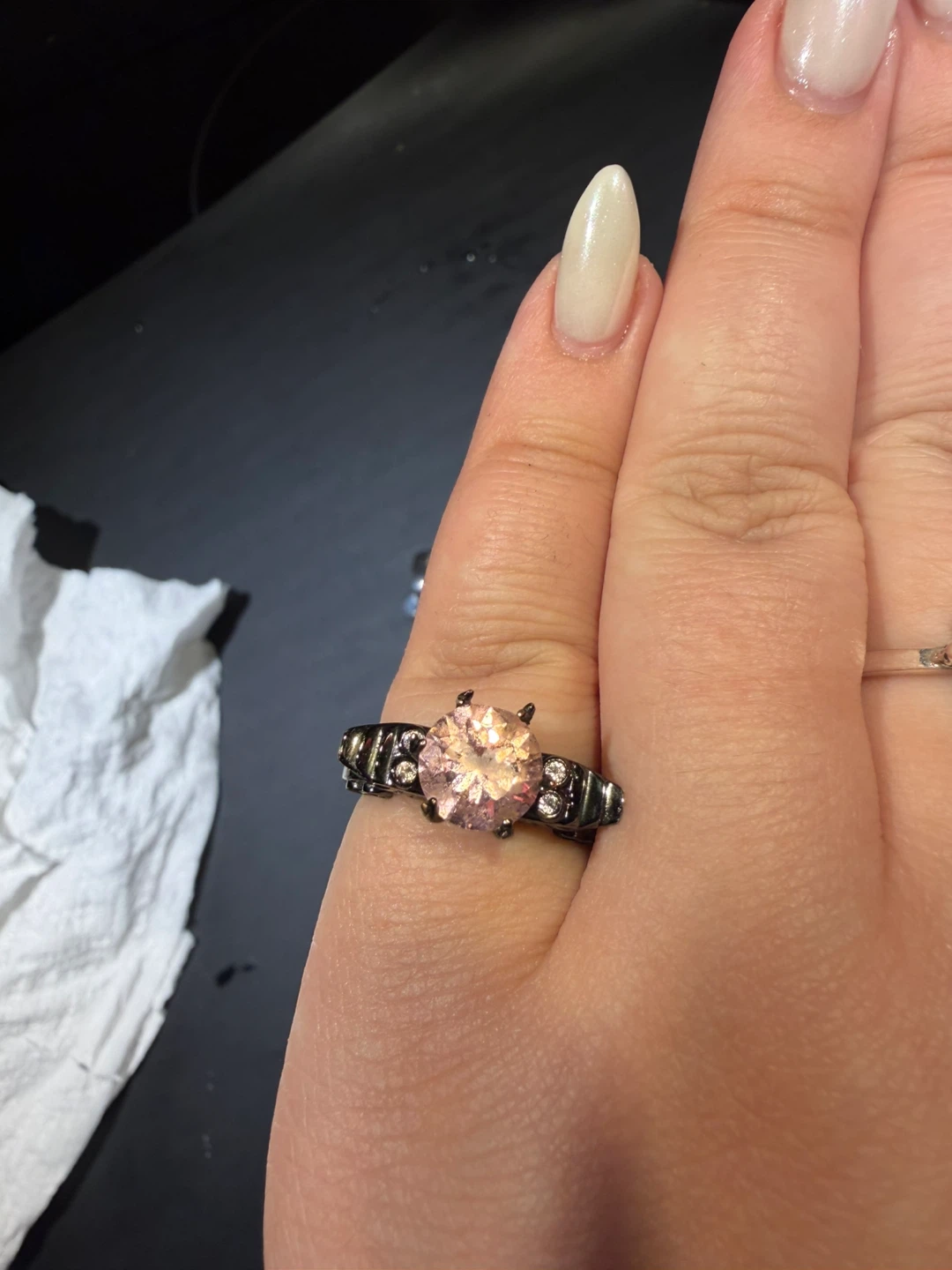 Pink Gemstone Ring - photo 3