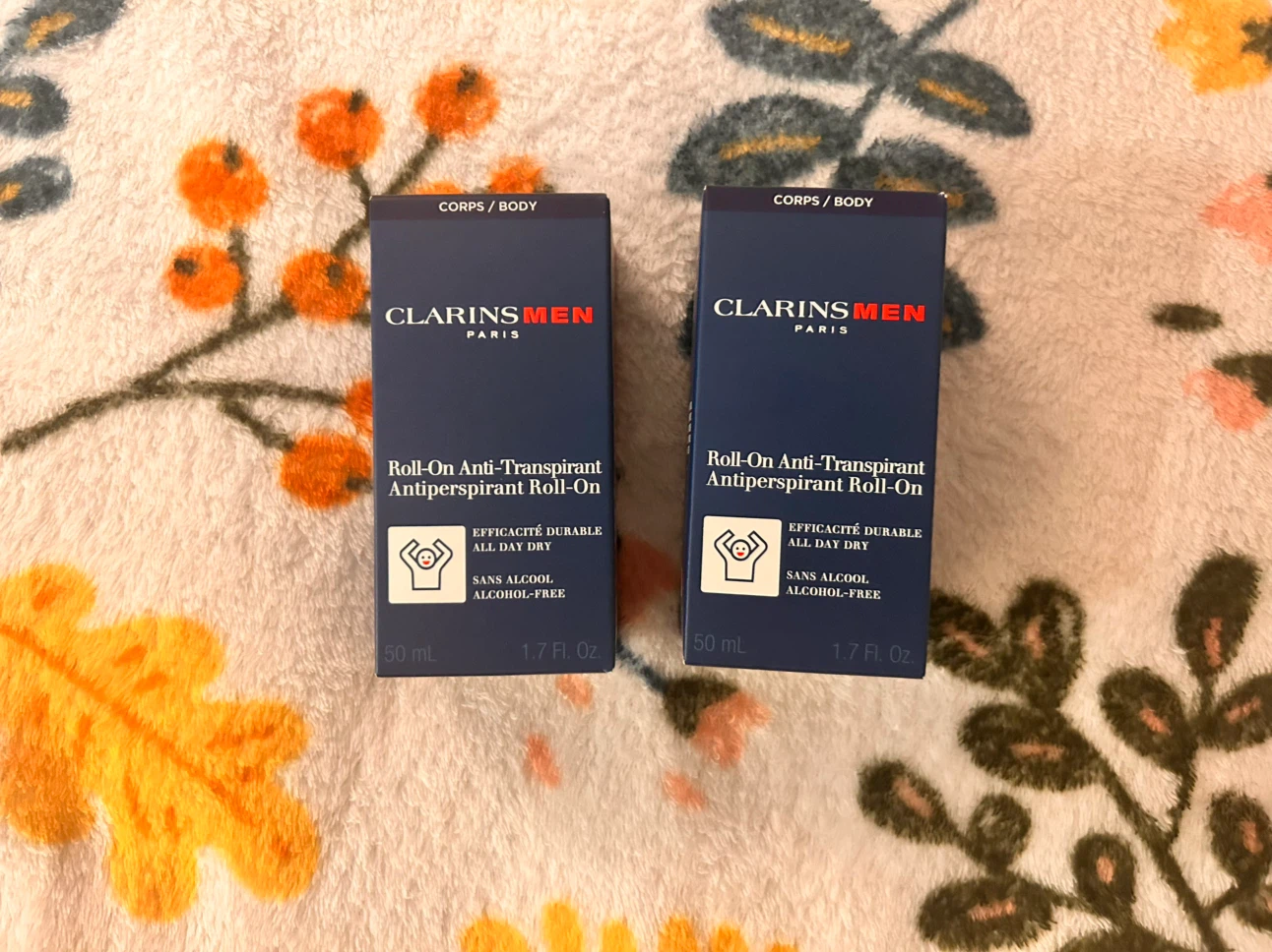 Clarins Men Anti-Perspirant Roll-On Deodorant - 50 mL (Set of 2)