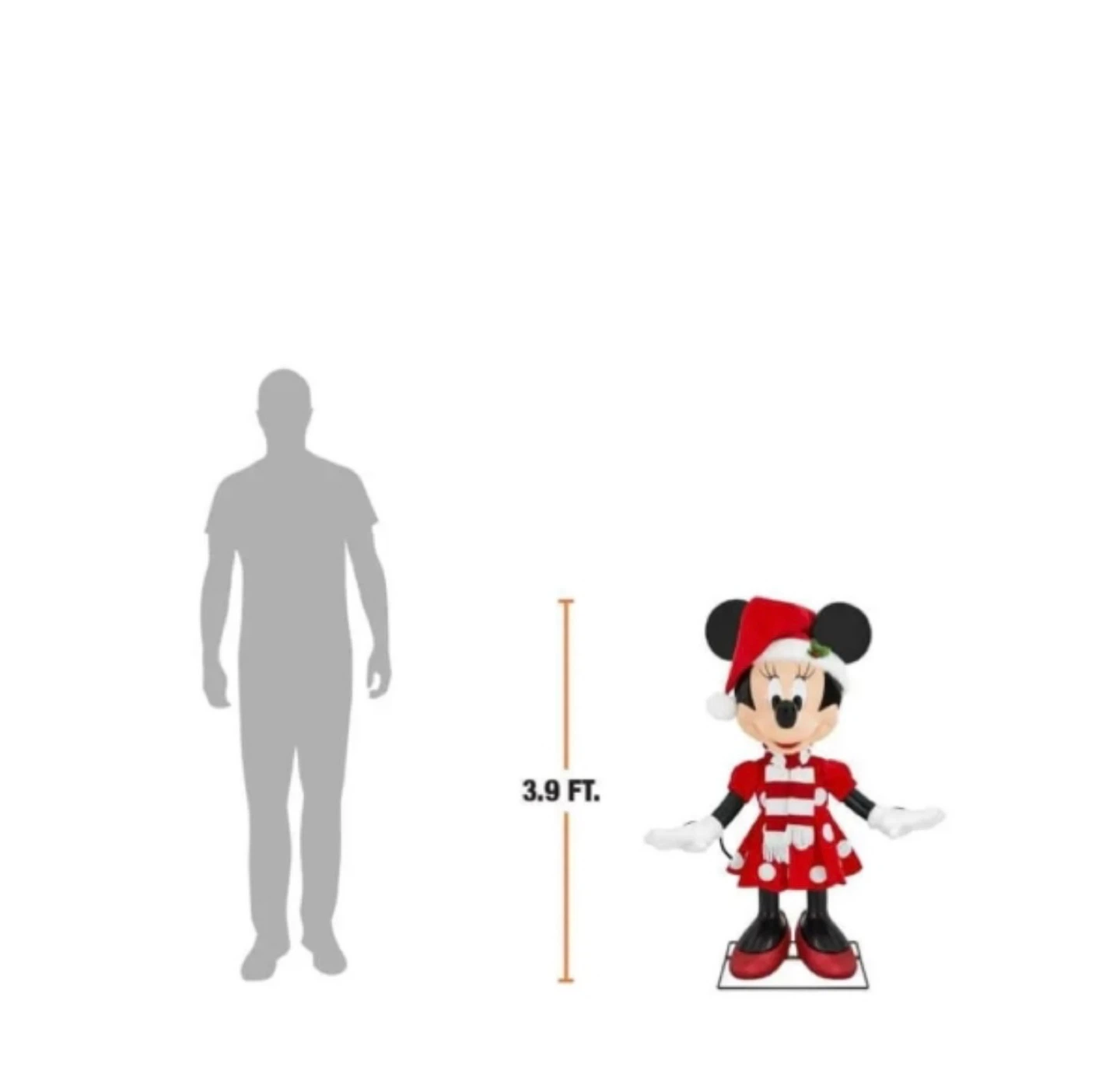 Disney 3.9 ft. Animated Holiday Minnie Mouse - photo 4