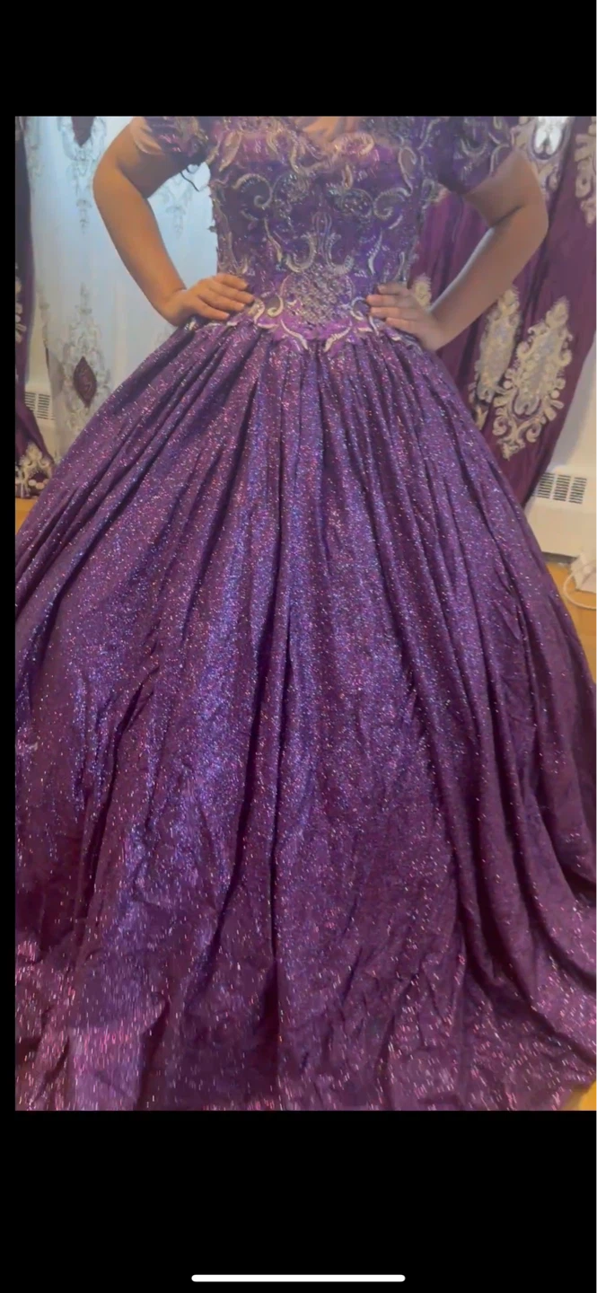 Sparkly Purple Ball Gown