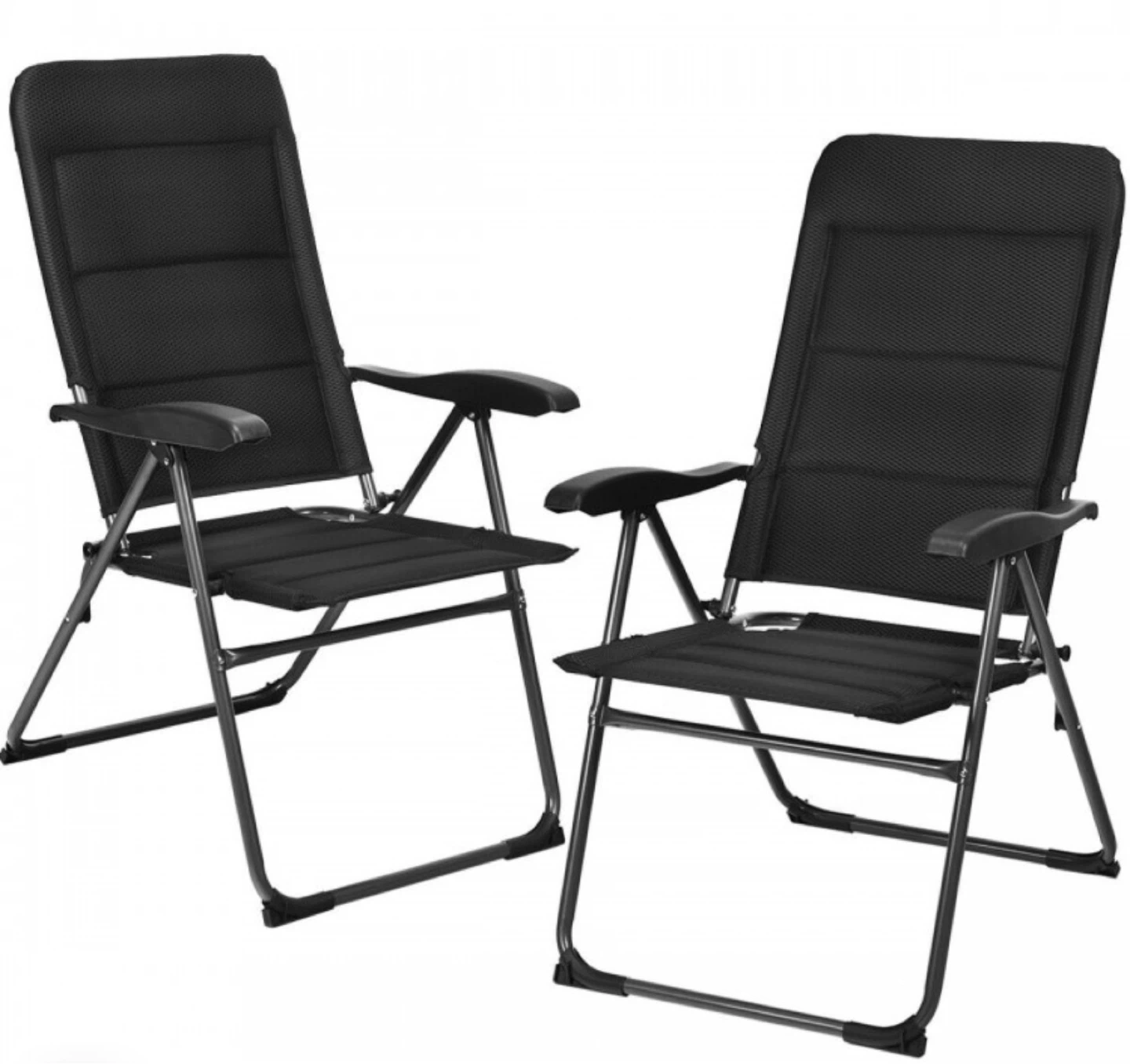Costway Set of 2 Outdoor Folding Patio Chairs