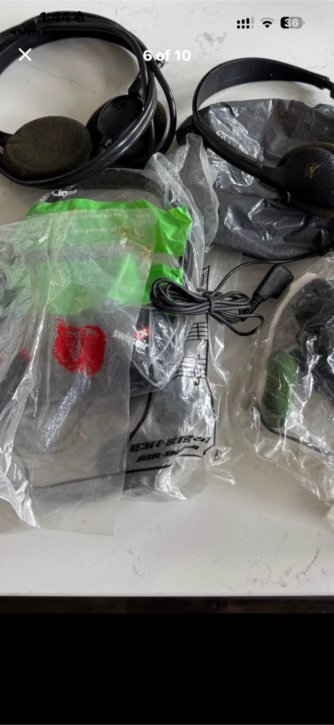 Different Airline Headsets