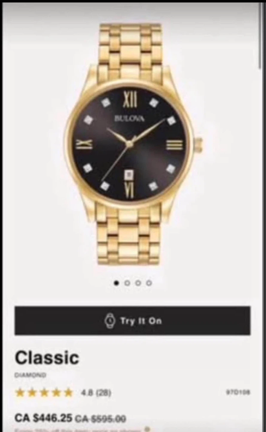 Bulova Classic Diamond Watch