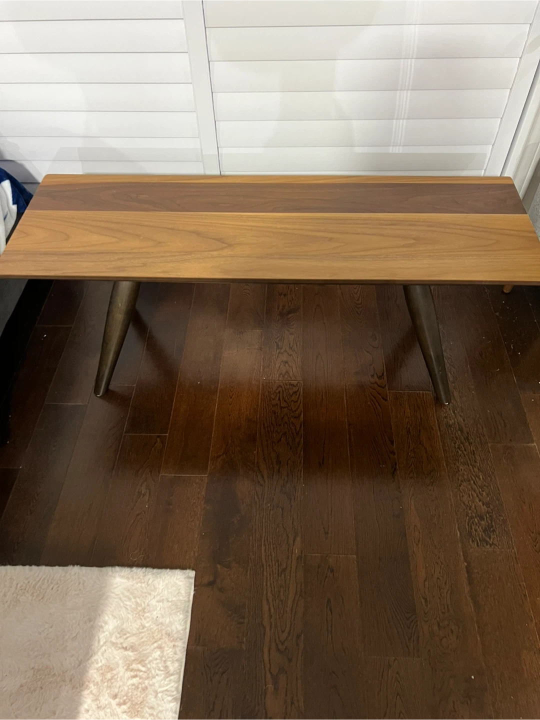 Wood Bench great for your entrance with Tapered Legs - photo 2