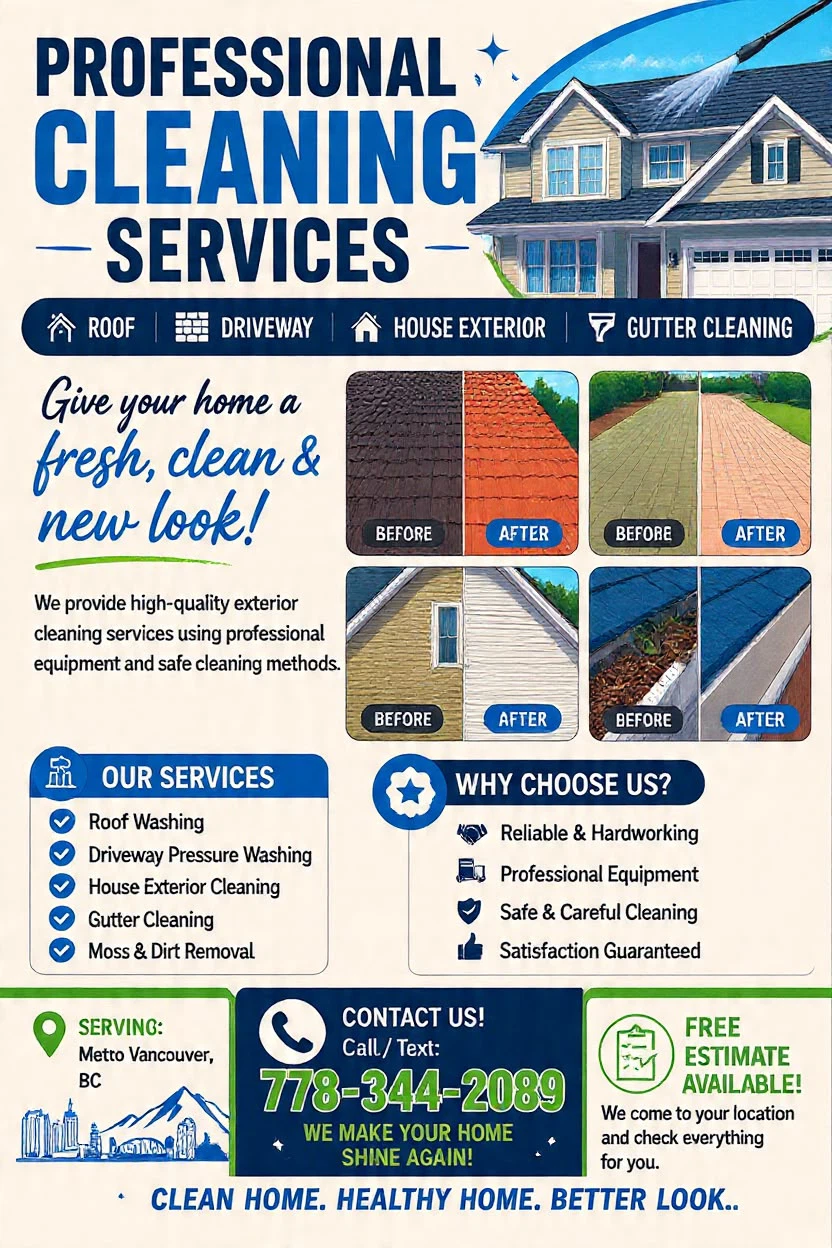 Professional Pressure Washing | Roof & Gutter Cleaning - photo 2