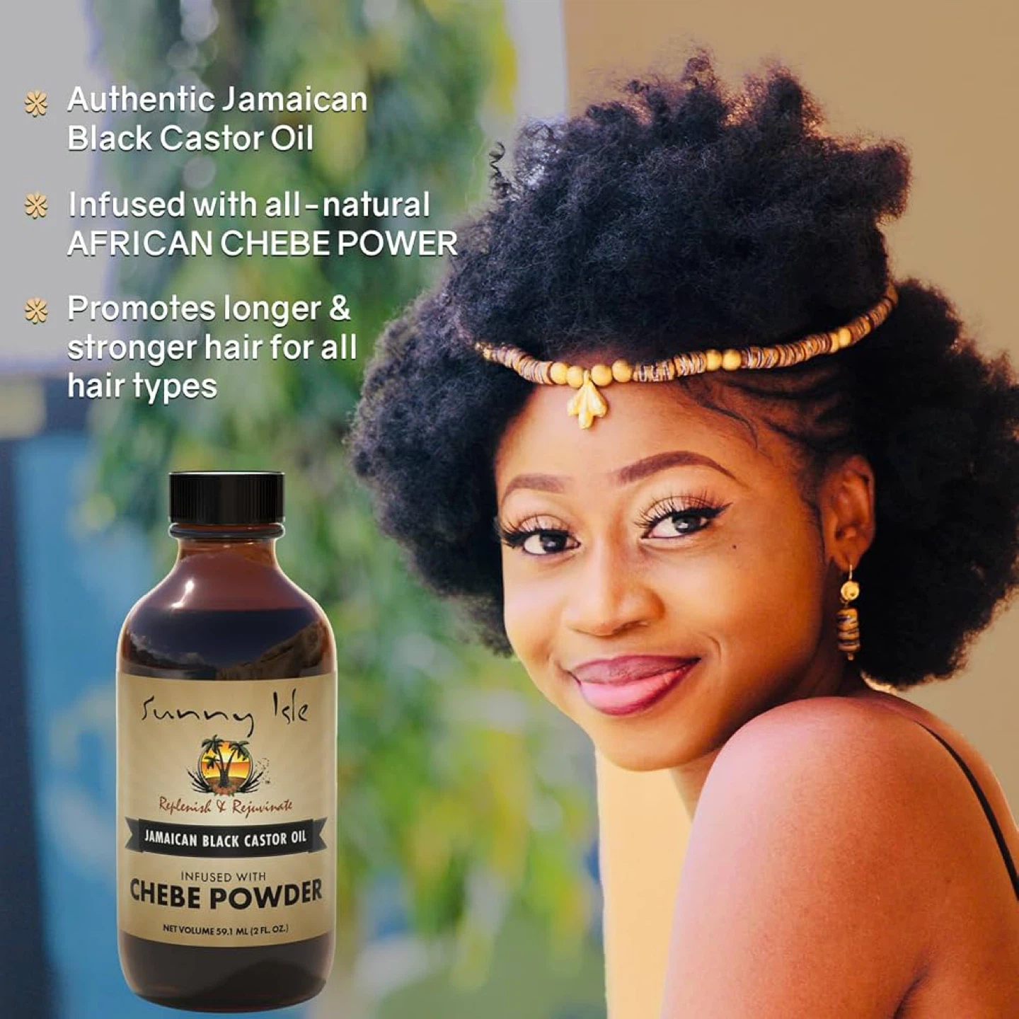Sunny Isle Jamaican Black Castor Oil Infused with Chebe Powder - photo 5