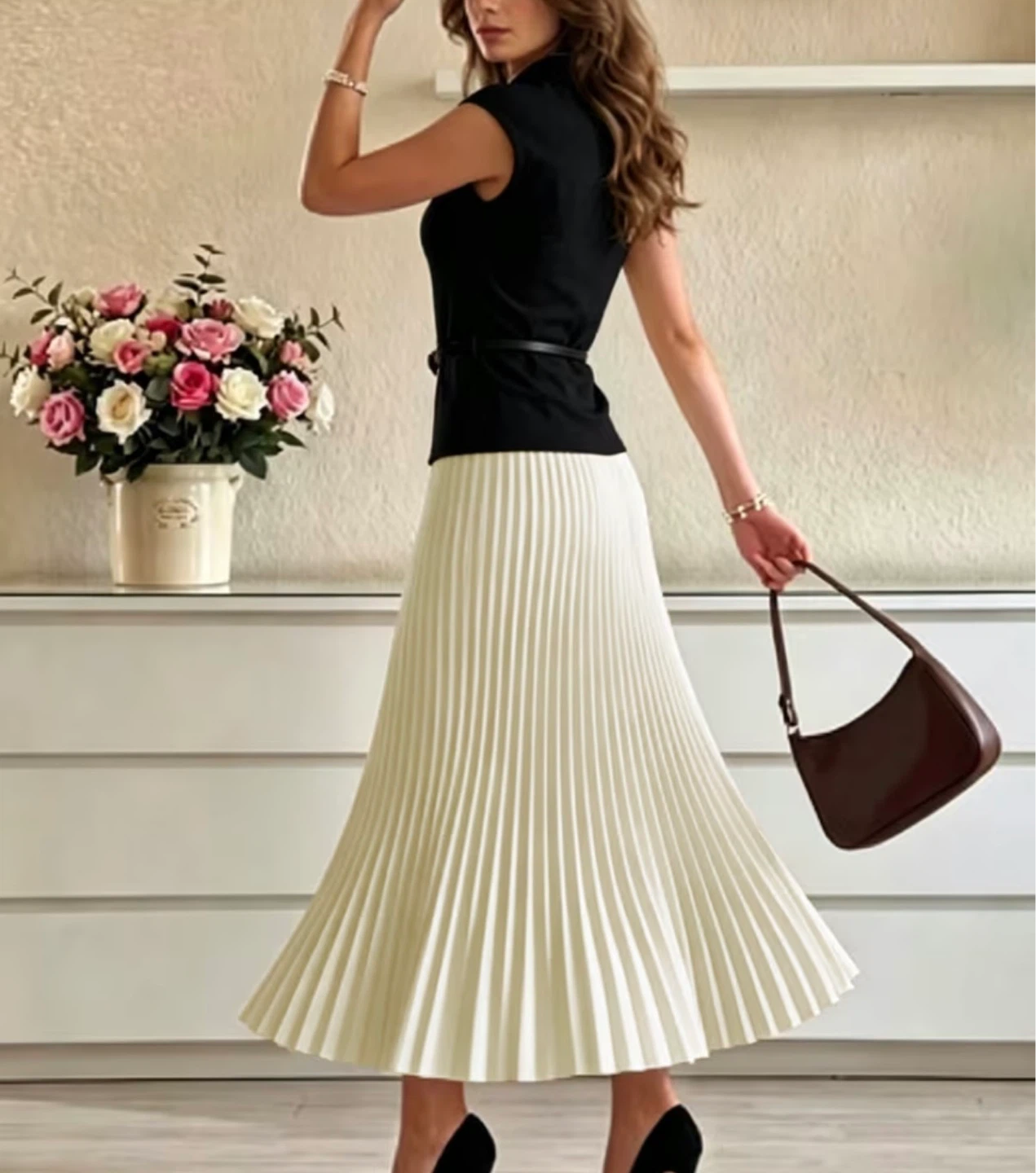 Pleated Maxi Skirt and top - photo 3