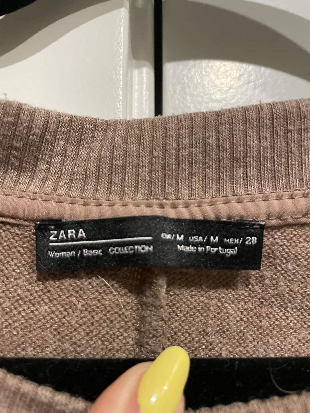 Zara Brown Ruffle Detail Sweater - Size M - photo 3