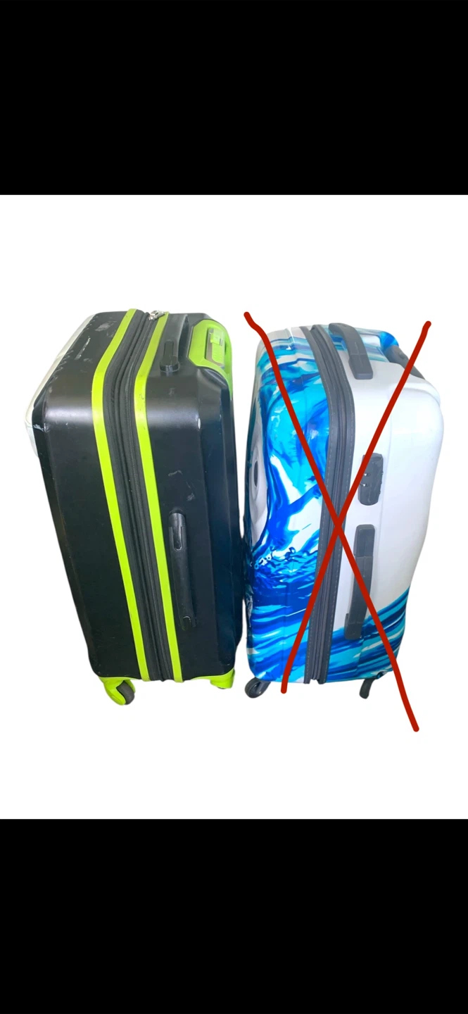 Olympia Black/Lime Hardshell Suitcase - photo 2