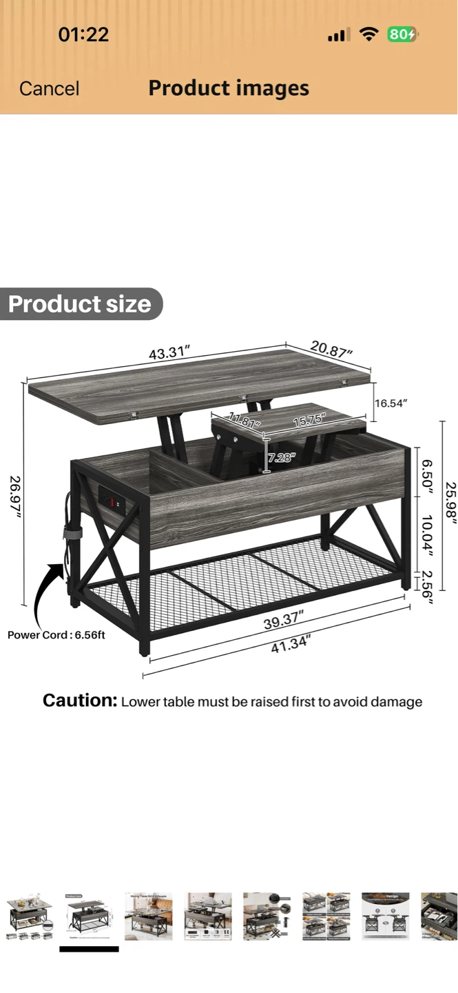 Multi-Function Coffee Tables for Living Room - photo 2