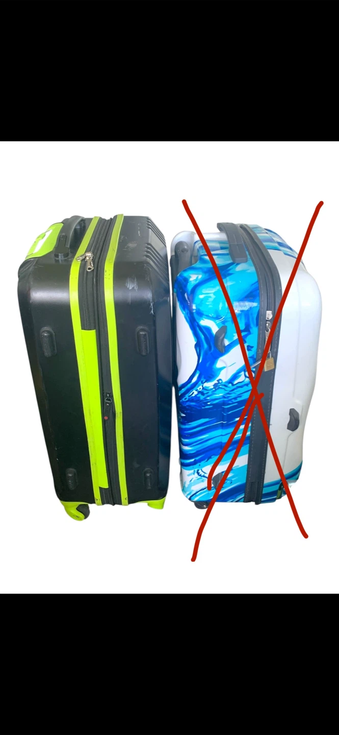 Olympia Black/Lime Hardshell Suitcase - photo 4
