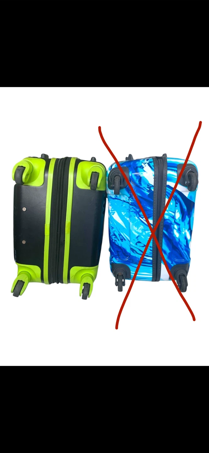 Olympia Black/Lime Hardshell Suitcase - photo 5