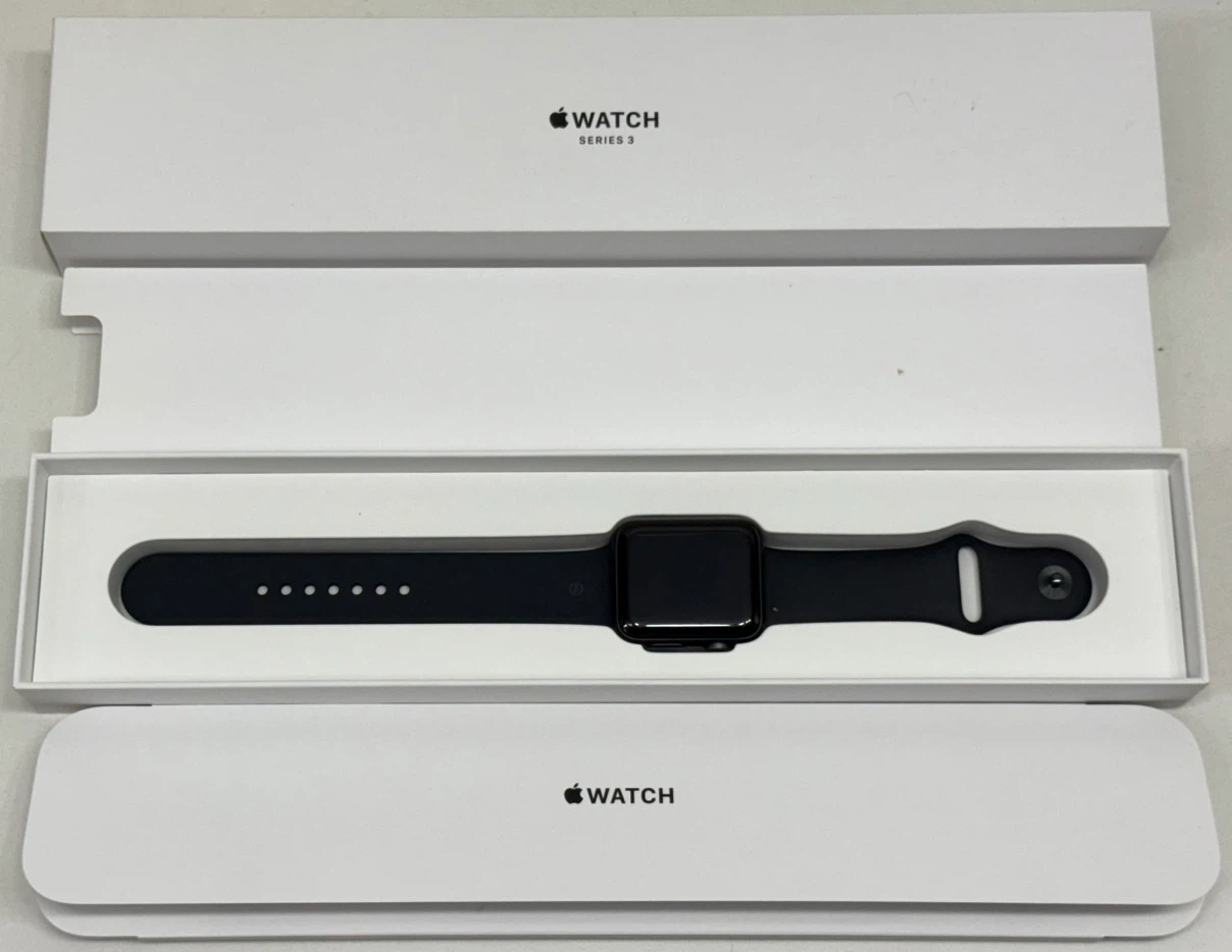 Space Grey Apple Watch Series 3 With Extra Wristbands