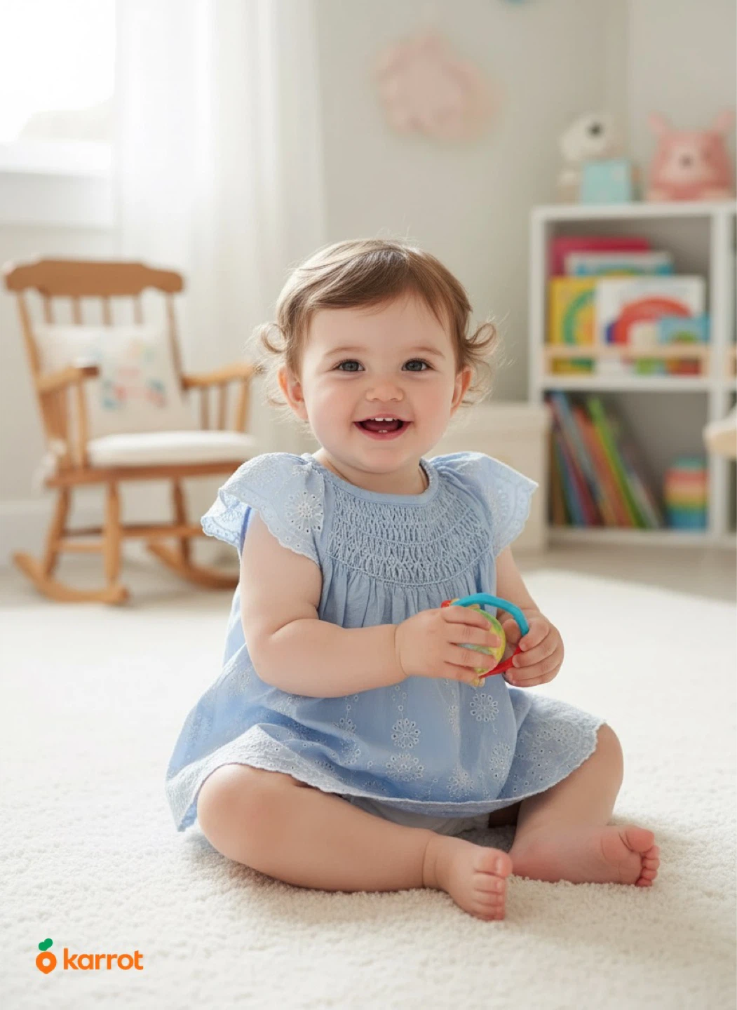 Baby Girl Smocked Dress & Bloomer Set