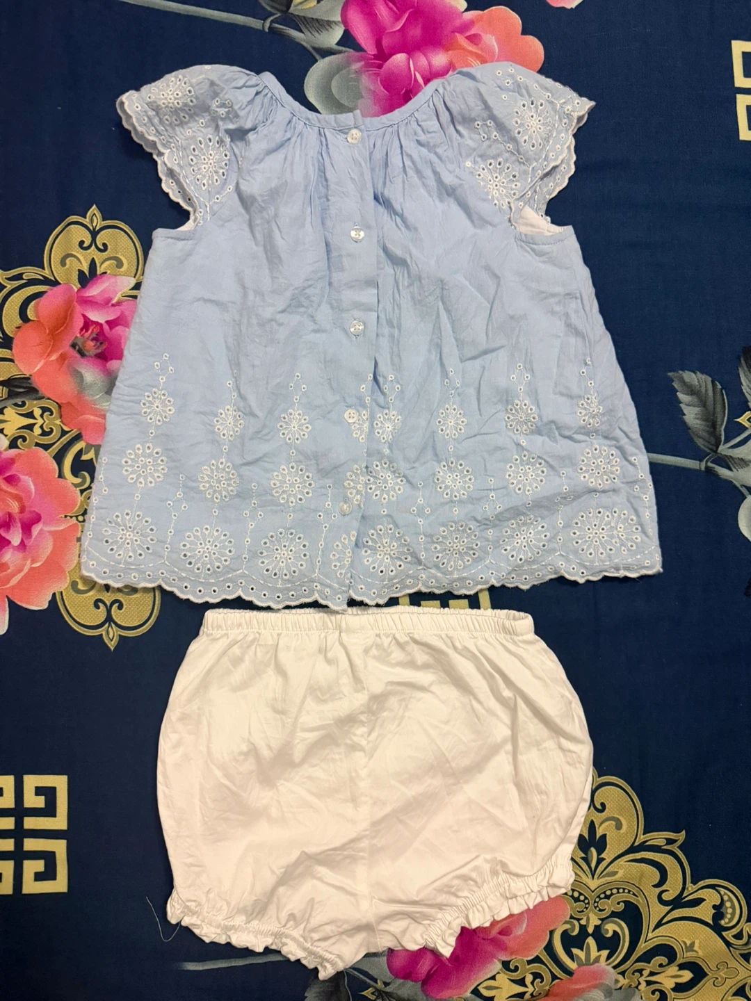 Baby Girl Smocked Dress & Bloomer Set - photo 3