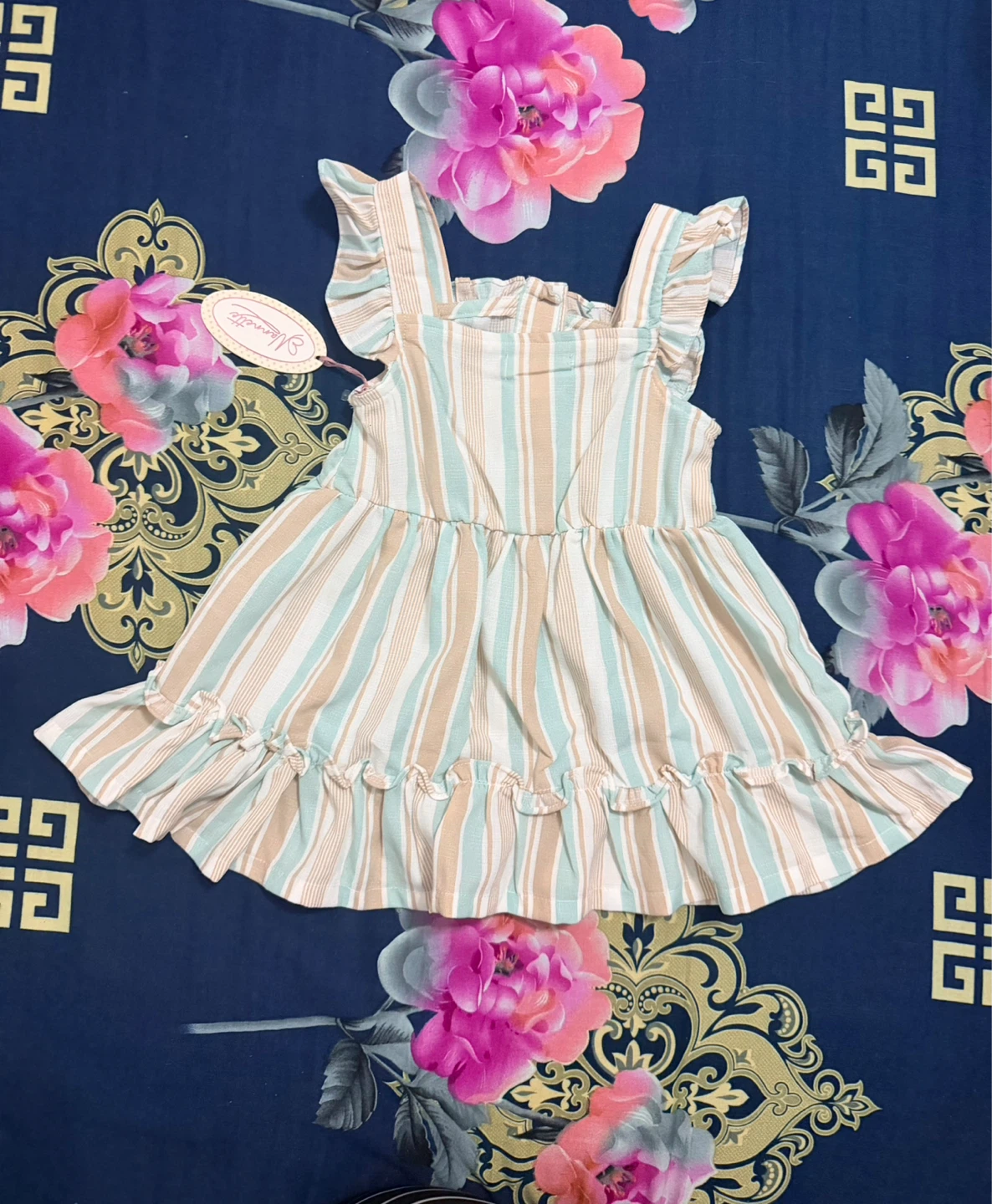 Little Miss Dressed Striped Ruffle Dress - photo 3