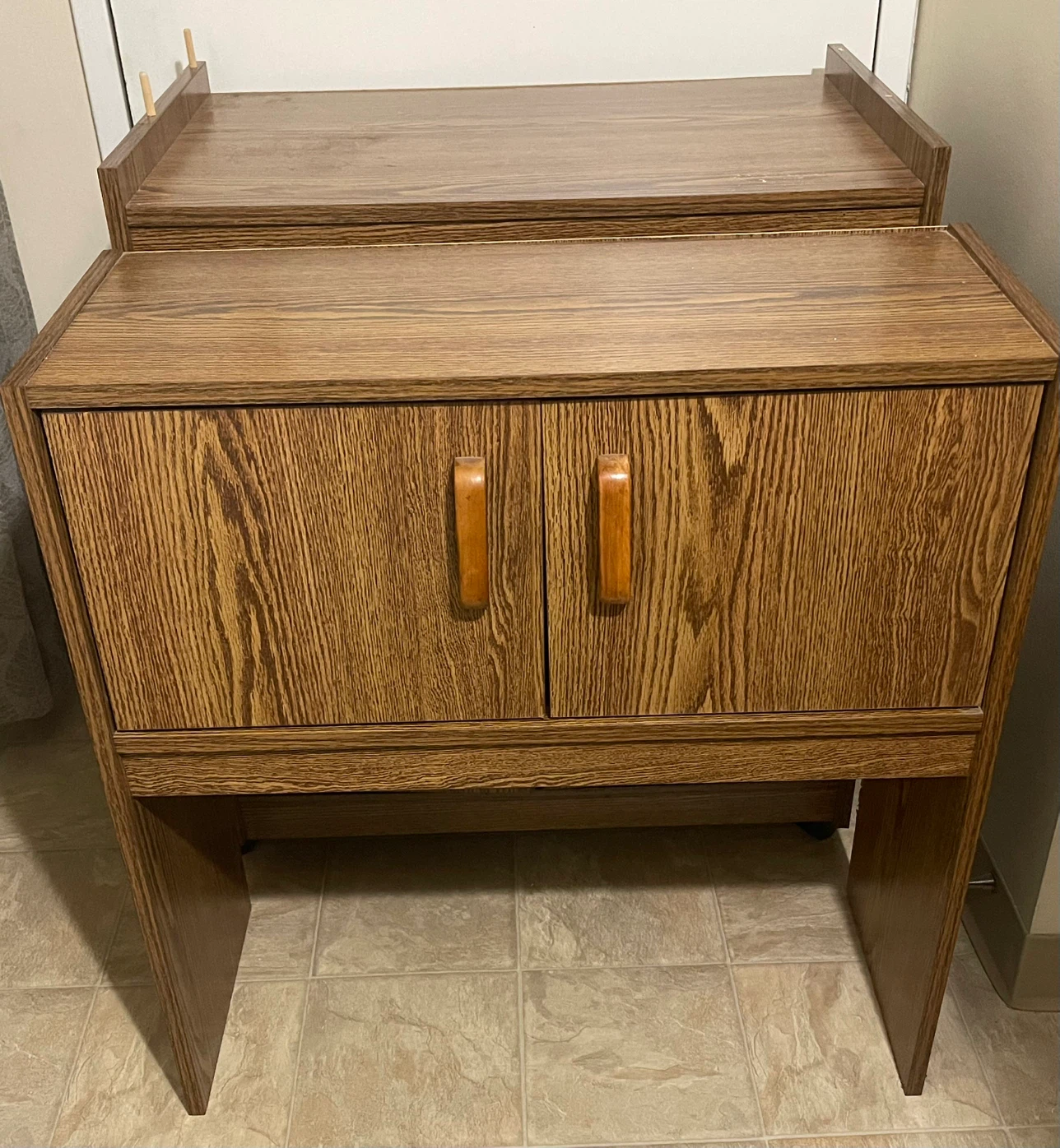 🌱 Wooden Microwave Stand with Storage - Microwave Not included - photo 3