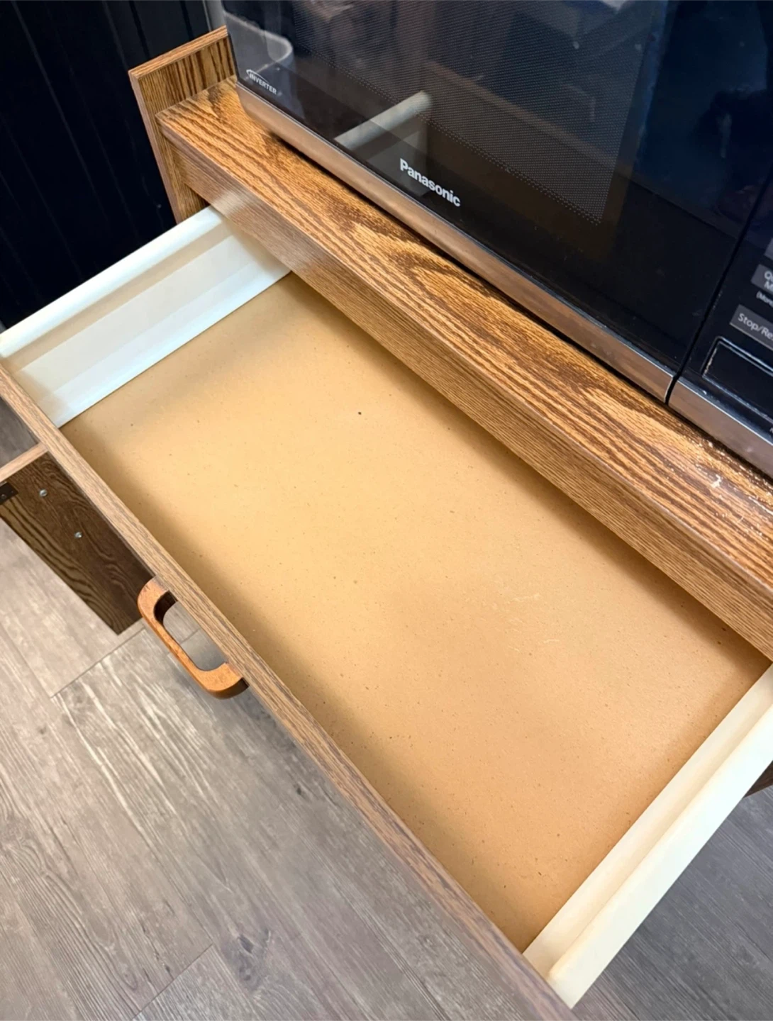 🌱 Wooden Microwave Stand with Storage - Microwave Not included - photo 4
