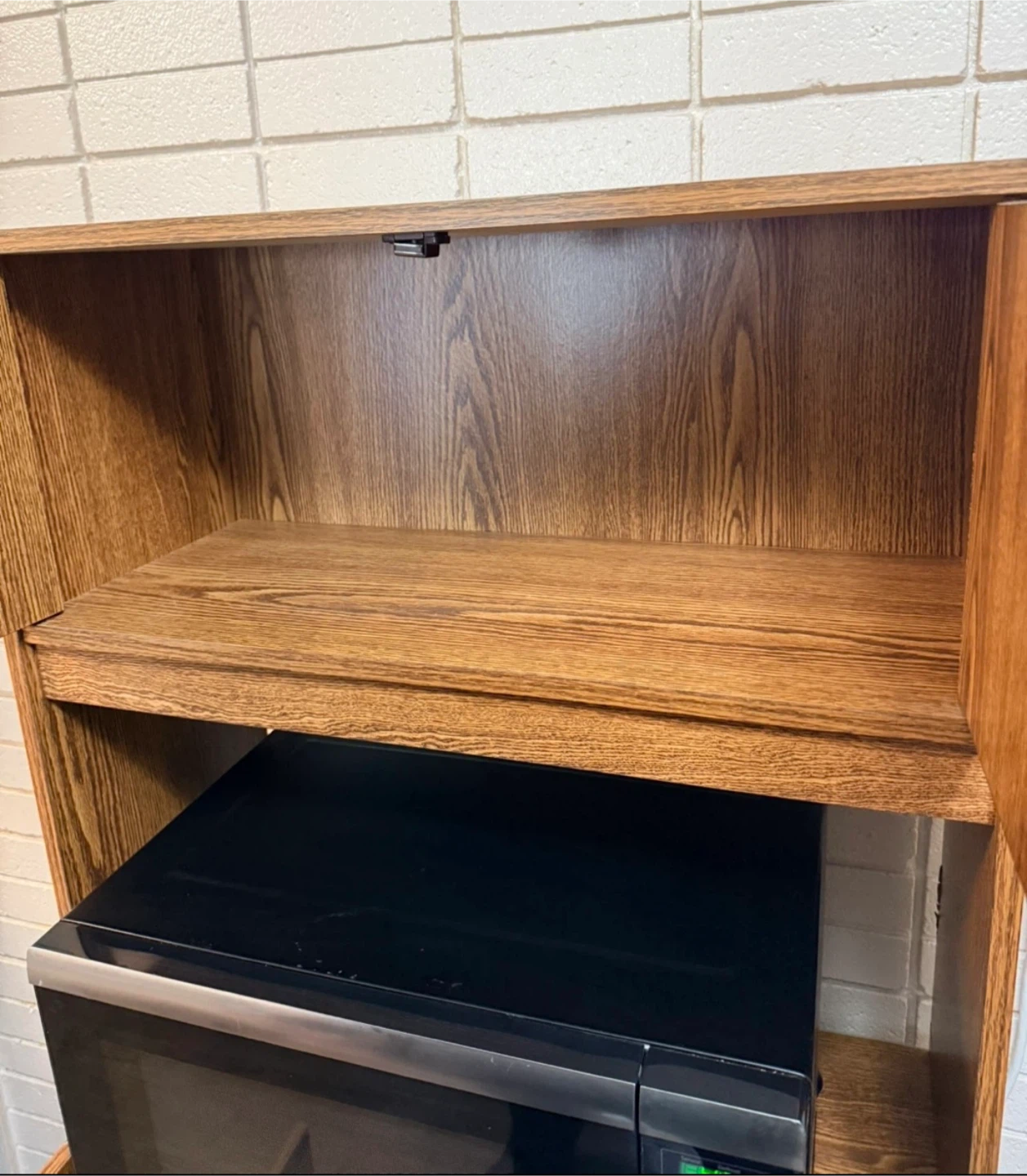 🌱 Wooden Microwave Stand with Storage - Microwave Not included - photo 5