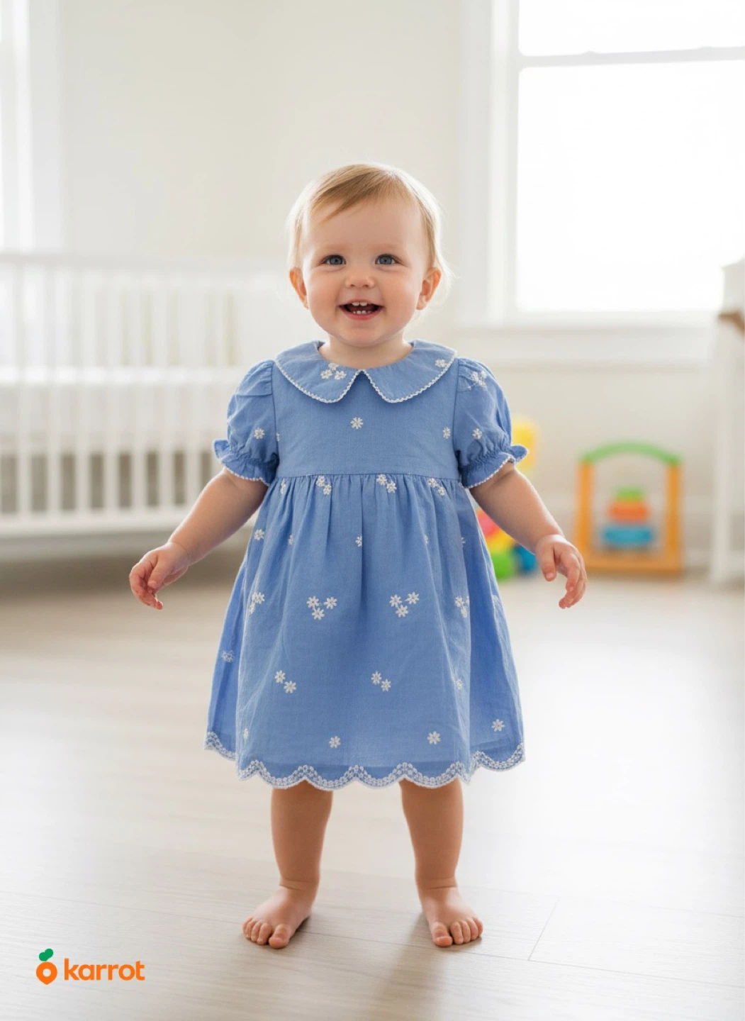 Cat & Jack Blue Floral Dress