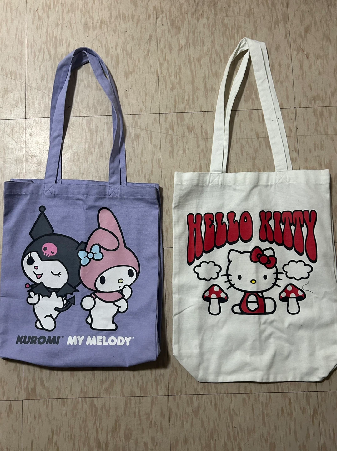Sanrio Tote Bags - Kuromi/My Melody & Hello Kitty