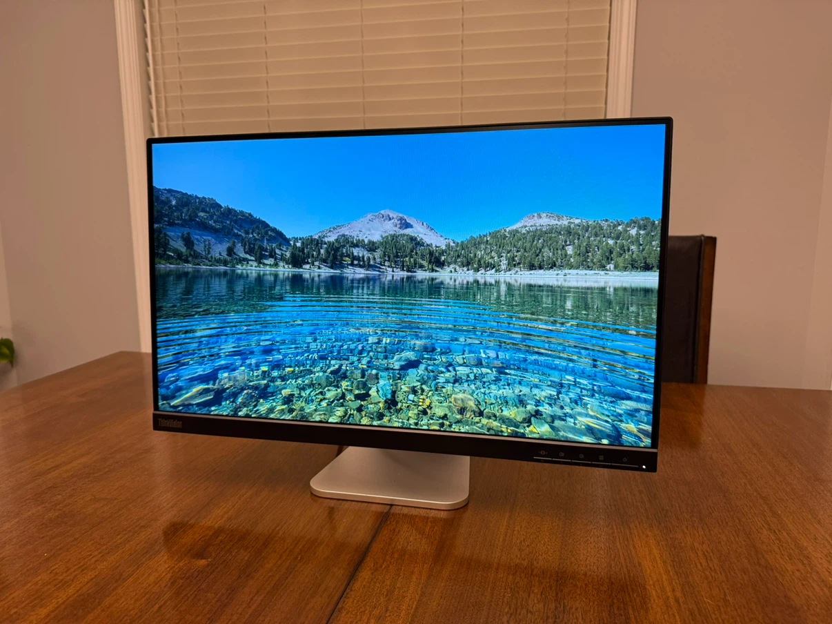 Lenovo ThinkVision T24i-20 Monitor with iMac stand