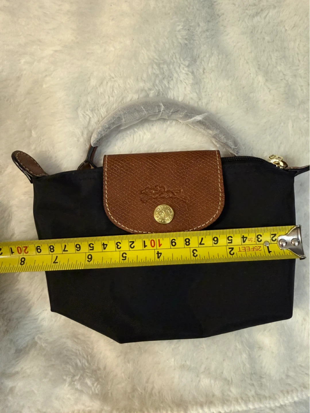 Black Longchamp Le Pliage Pouch Top Handle/ crossbody - photo 2