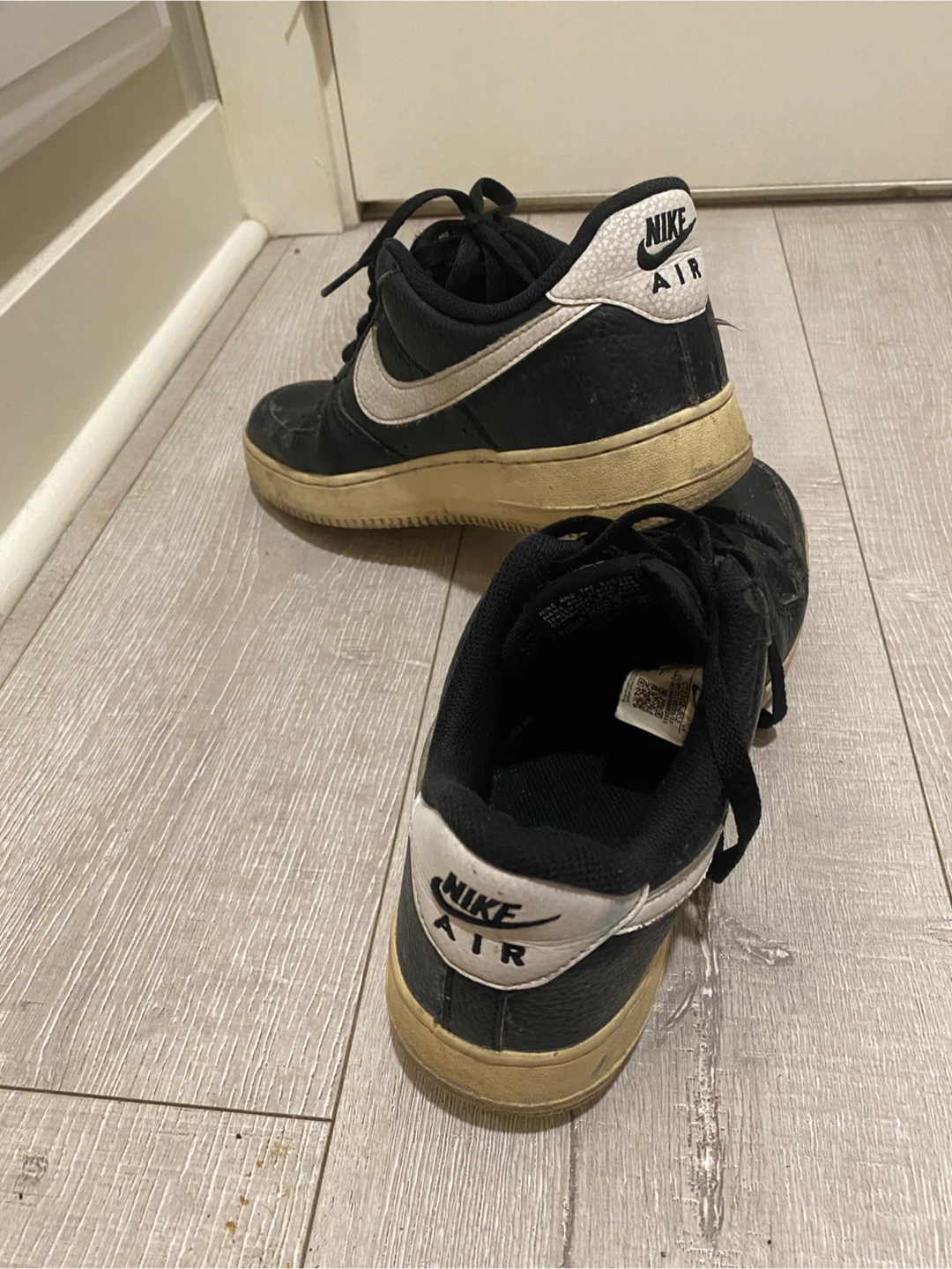 Nike Air Force 1 Low Black White Sneakers - photo 2