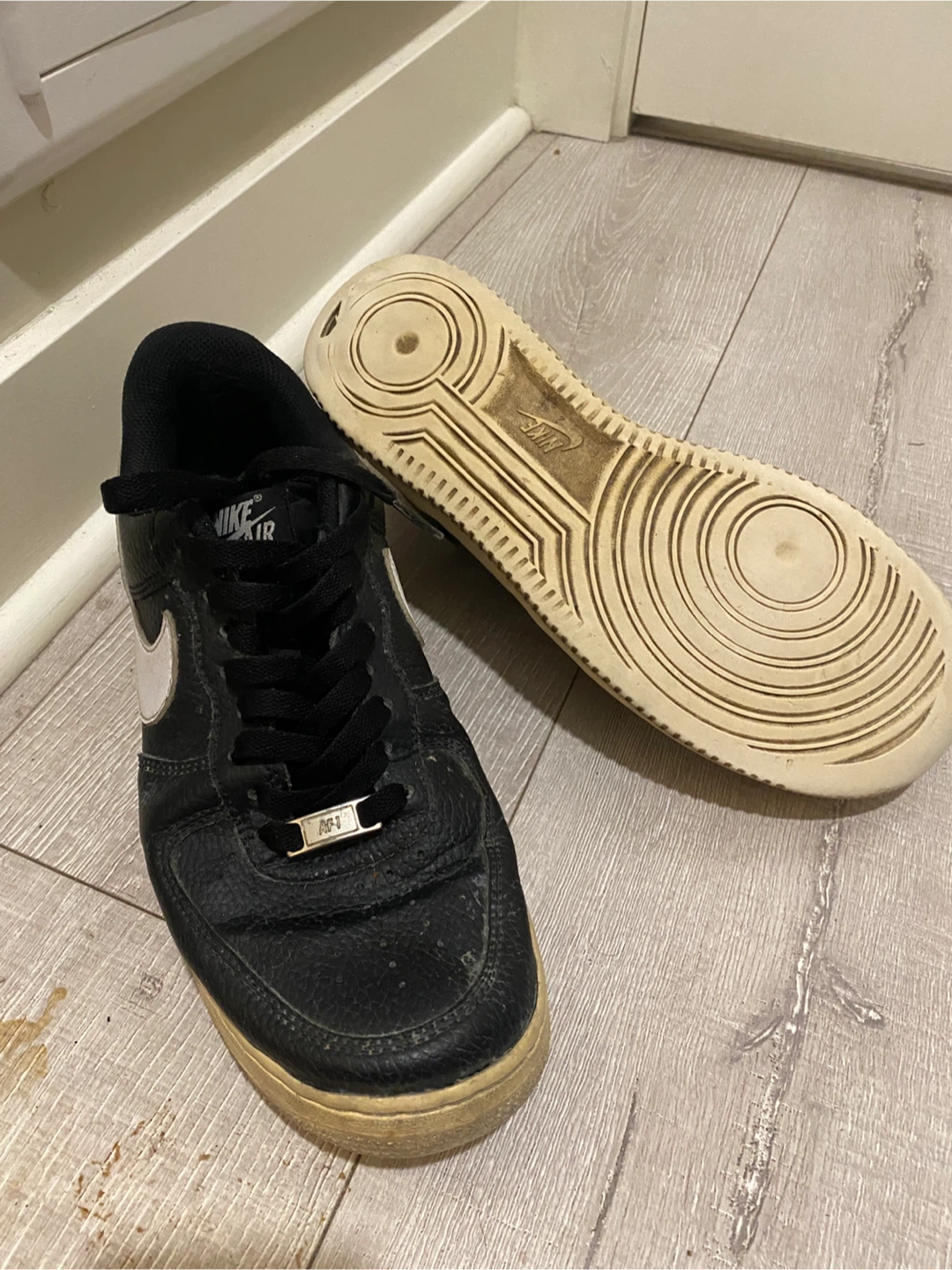 Nike Air Force 1 Low Black White Sneakers - photo 4