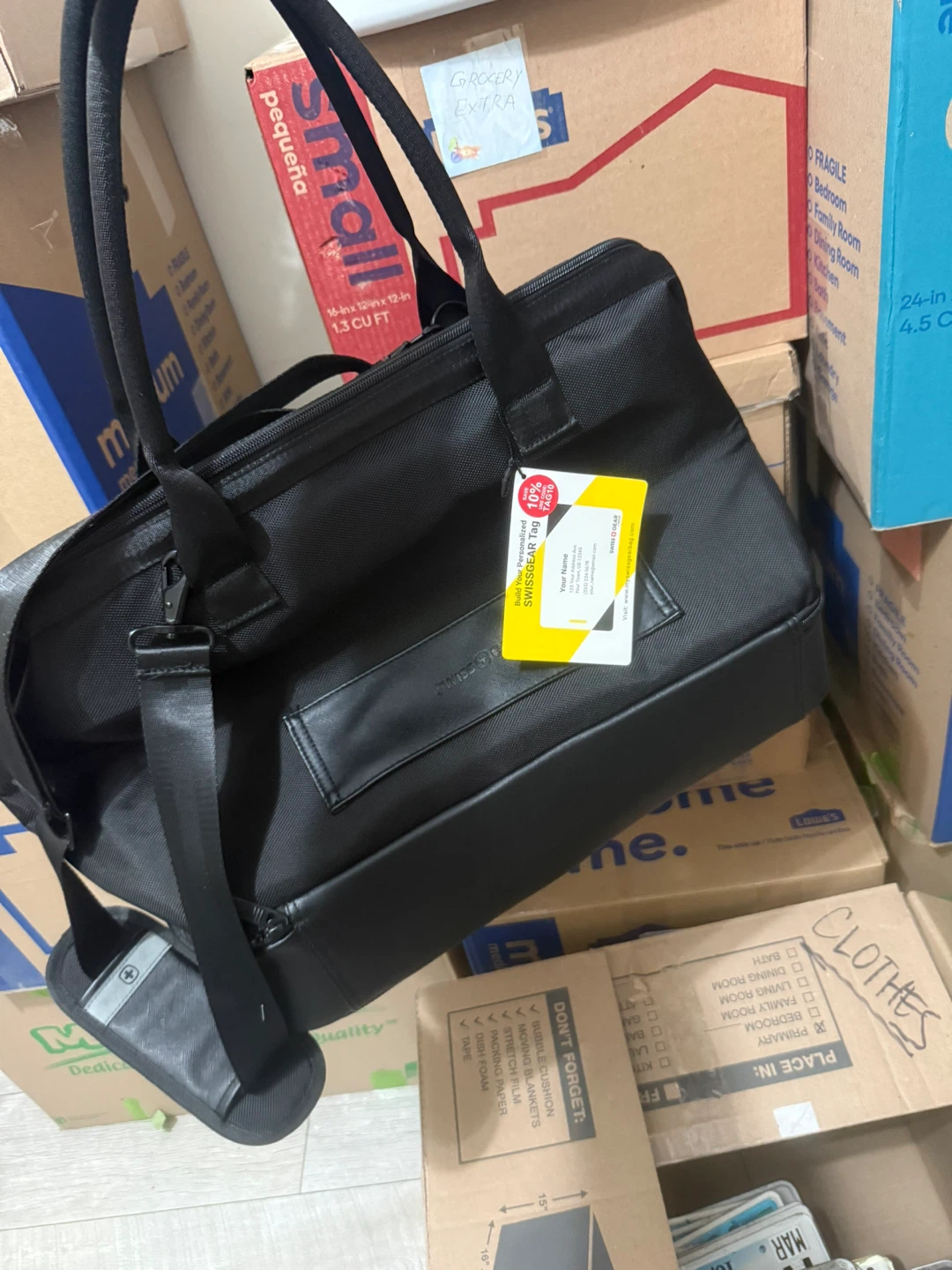 Swiss Gear Mini Weekender Tote Bag Black