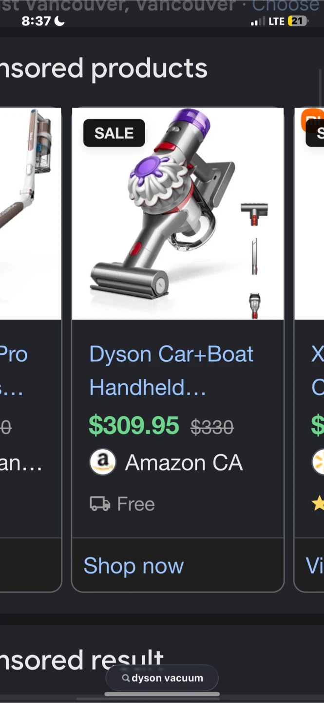 Dyson Car+Boat Handheld Vacuum Cleaner - photo 3