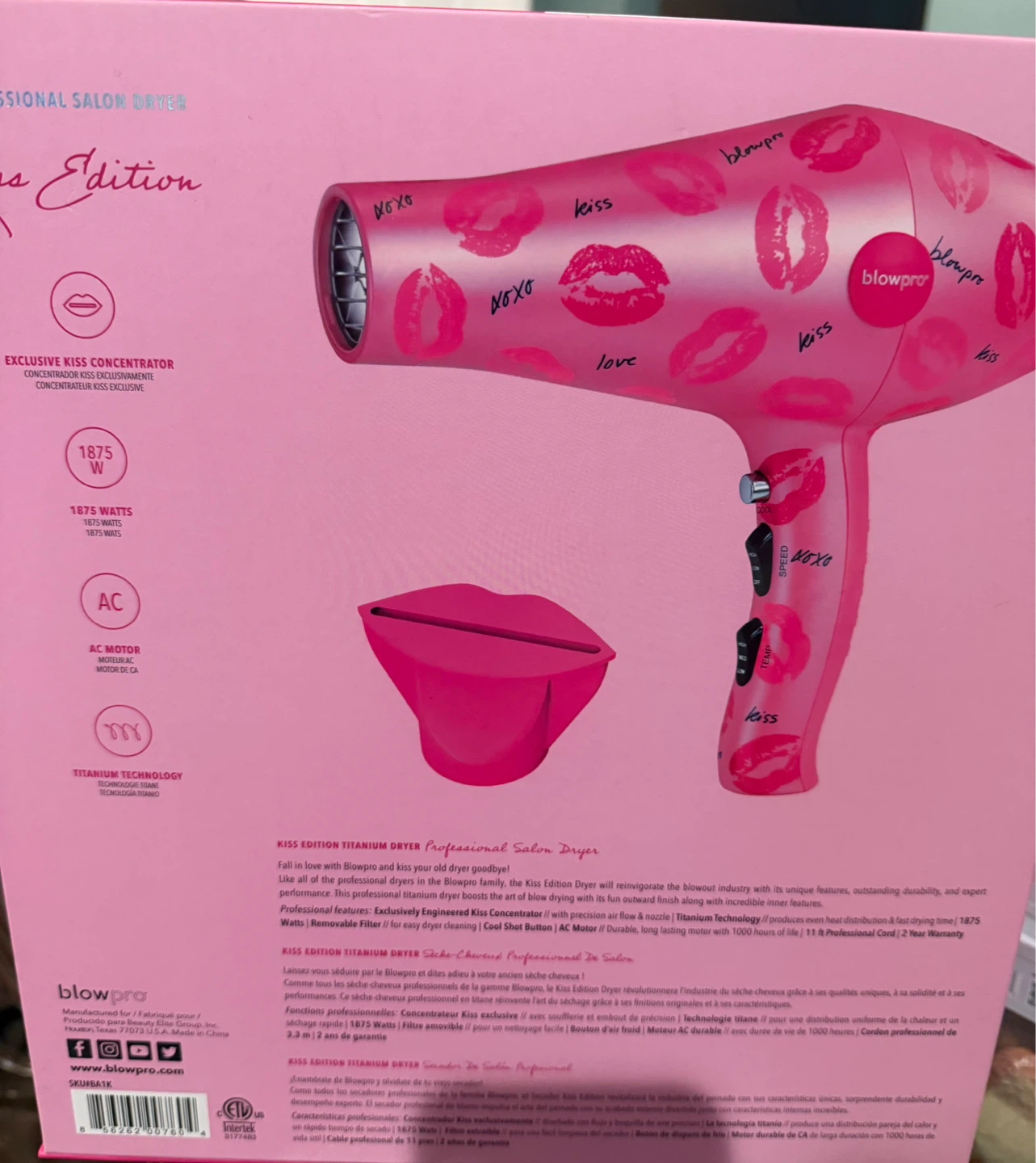 Blowpro Kiss Edition Professional Salon Dryer - photo 3