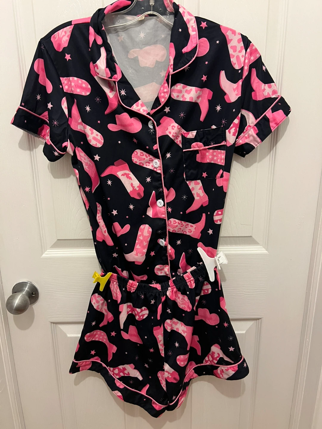 Women's Pajama Set - Cowboy Boot Print