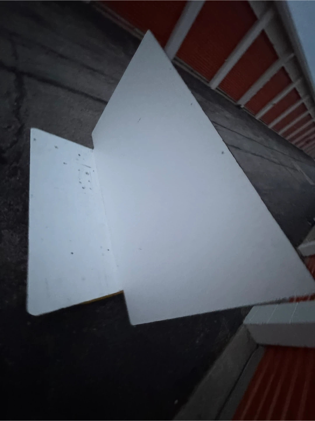 Yellow A-Frame Sign Holder with White Board - photo 3